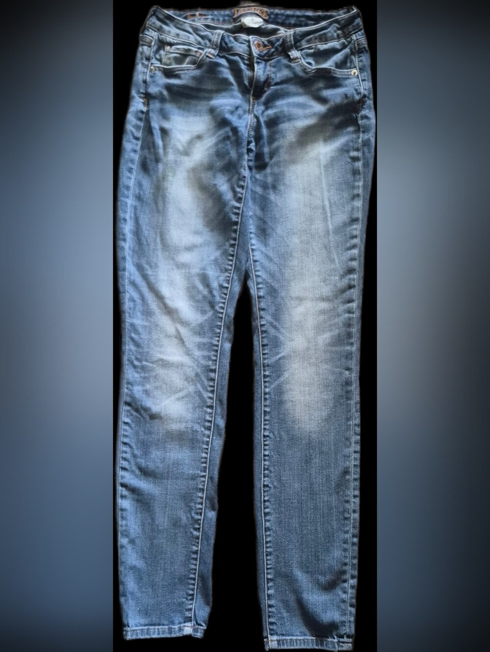 Ladies Decree Super Skinny Blue Denim Jeans - Size 3